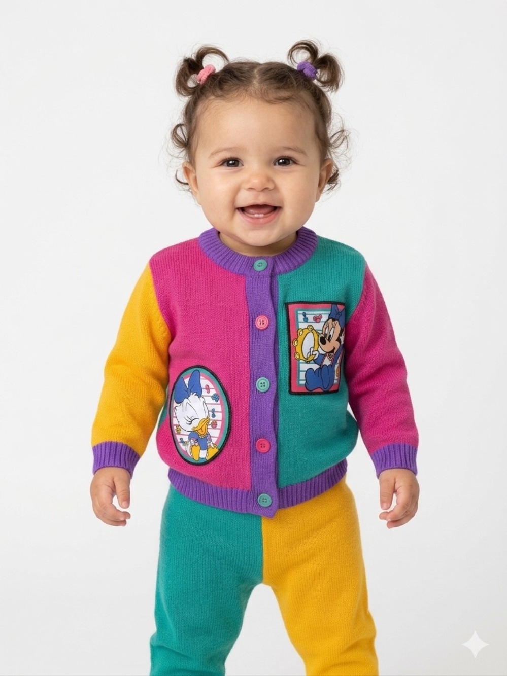 Vintage 90s Disney Colorblock Sweater Set | 6-9 months